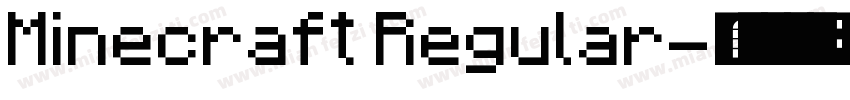 Minecraft Regular字体转换